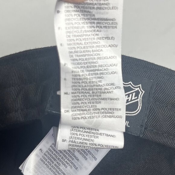 Adidas Vegas Golden Knights Hockey Club Baseball Hat Cap Mens Black Strap New - Picture 11 of 14
